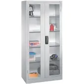 Californian Products CP Stahlschrank mit Sichtfenstern in Flügeltüren 93 x 195 cm, 93x195x60 cm
