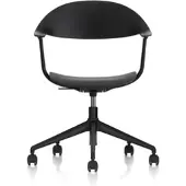 Vitra - Mynt Bürostuhl Fünfsterngestell, basic dark / tiefschwarz (Rollen für Hartboden)