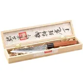 TokioKitchenWare Santoku Allzweck-Küchenmesser, handgefertigt, mit Echtholzgriff