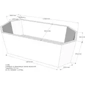 LDG förlag Badewannenträger passend für Mauersberger Grandis 175 × 85 × 42 cm