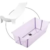 Stokke FLEXIBATH Bundle Badewanne XL inkl. Badewannensitz Newborn Support, lila