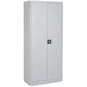 Ceha Flügeltüren- und Stahlschrank Classic 180 x 80 x 38 cm mit Türen in RAL7035 (lichtgrau)