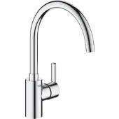 GROHE Feel Einhand-Spültischarmatur, Ausladung 224mm, schwenkbar, 32670002, Farbe: Chrom