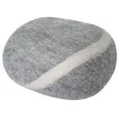 Myfelt - Kieselstein Pouf Carl S, hellgrau meliert