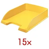 Leitz 15x Briefablage »5227 Plus« gelb, 25.5x7x35.7 cm