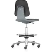 BIMOS Arbeitsstuhl Labsit mit Rollen Sitzhöhe 560-810 mm Supertec Sitzschale anthrazit