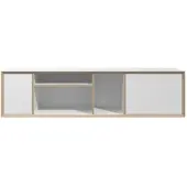 Müller Small Living - Vertiko Wide Sideboard, Two, CPL weiß / Birke