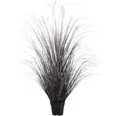 Creativ Green künstliche Pflanze Gras im Topf, 120 cm, lila-silber
