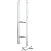 XPOtool Pfostenträger feuerverzinkt 71x600mm H-Anker Pfostenanker Pfostenschuh