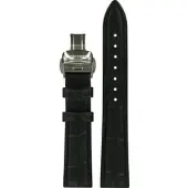 Certina - Leder Lederarmband 16mm/14mm C600019055 - alligator-prägung,rind,schwarz