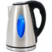 Monzana Wasserkocher Silber/Schwarz Edelstahl 1,7L
