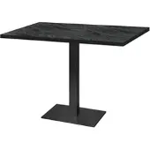 Restootab - Tisch Milan 120x70cm Dekor schwarz Moon