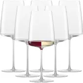 Zwiesel Glas Weinglas "Weingläser fruchtig & fein Simplify 555 ml 6er Set transparent" handgefertigt, Handwäsche empfohlen, hochwertiges Kristallglas
