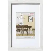 Walther design Fiorito Holz Bilderrahmen Kunstglas, 50x70 cm, weiss