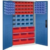 C+P Magazinschrank Serie 13, 1950x1100x535mm, 7035/5010