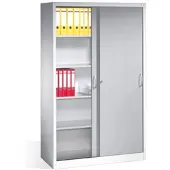 C+P Schiebetürenschrank Stahl 5OH abschließbar