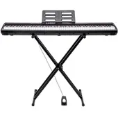 Auviso E-Piano mit 88 Hammermechanik-Tasten + Ständer