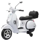 Playtastic Original Vespa-lizensierter elektrischer Kinder-Motorroller, LEDs, MP3