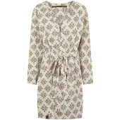 Humdakin Bademantel Hotel Robe Off-White / Green-S/M