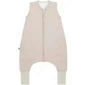 Emma & noah Ganzjahres-Sleepoverall mit Umschlag-Füßchen 2.5 TOG, beige, 70