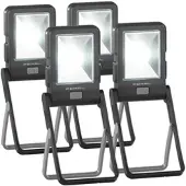 Pearl 4er Pack LED-Arbeitsleuchte im Baustrahler-Design mit 3 Watt COB-LED