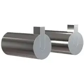 Frost - Nova 2 Wandhaken, Ø 16 x T 27 mm, Edelstahl poliert (2er-Set)