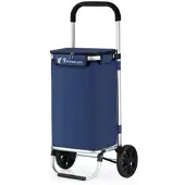Cheffinger 40L Einkaufstrolley – Klappbarer Einkaufswagen in Blau