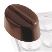 Contacto Pralinenform Oval mit Linie