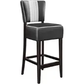 GGM Möbel 2er-Set Diner Barhocker | Leder | Schwarz | American Barhocker, American Diner Barhocker