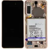 Samsung LCD Display inkl. Akku für Galaxy S21+ G996B/DS, Phantom Violett