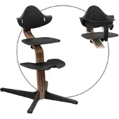Stokke Nomi Bundle Hochstuhl Walnuss inkl. Babyset, schwarz