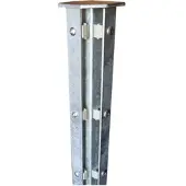 FA-Bausysteme Eckzaunpfosten Feuerverzinkt Abdeckschiene Höhe: 1830 mm