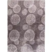 Dreamtex Kaschmirtouch-Decke, ca. 150 x 200 cm - Ornamentkreise Granit
