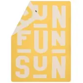 David Fussenegger Wohndecke Silvretta 'FUN SUN' 140 x 200 cm Gelb