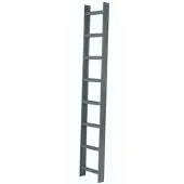 Iller-Leiter Iller Aluminium Dachleiter mit hochwertiger Pulverbeschichtung 10 Sprossen Alu Blank