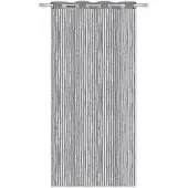 Arsvita Fadenvorhang Trennvorhang Dekoschal Gardine Metall-Optik Ösen 140 cm x 250 cm Anthrazit