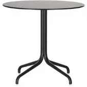 Vitra - Belleville Bistrotisch Outdoor, rund, Ø 79,6 cm, tiefschwarz / schwarz