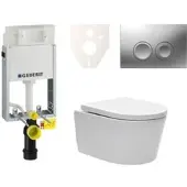 SAT Geberit Wand-WC Set für Einmauerung + Brevis WC SIKOGE1W3