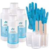 AGT 2er-Set Epoxidharz, transparent, 1000 ml, inkl. Zubehör
