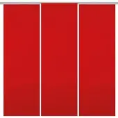 Bestgoodies Flächenvorhang Ellen 3er Pack - Rot