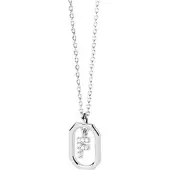 PDPaola PD PAOLA - Buchstabe ''F'' Halskette Mini - silber