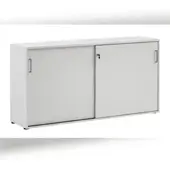 MÖBELPARTNER Schiebetürenschrank Hippo | Small | HxBxT 84x160x40 cm |Lichtgrau von PROREGAL