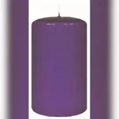 Kopschitz Kerzen 4er Adventskerzen, Adventskranz Kerzen Set Lila 6 x Ø 5 cm