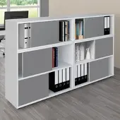 Kerkonn Büro Aktenregal 3OH Lauka mit Wendetüren