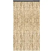 Arsvita Flauschvorhang 80x185 cm Meliert beige - weiß