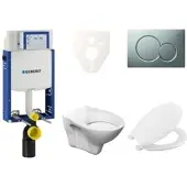 Ceramia Geberit Wand-WC Set für Einmauerung + S-Line Pro WC 110.302.00.5NR3