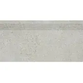 Rako Piazzetta Treppenfliese hellgrau 30x60 cm matt DCPSE788.1