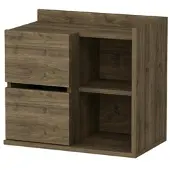 Livetastic Nachttisch Juno ca. 60x53,2x35cm Walnussfarben