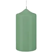 Kopschitz Kerzen 6 Stumpen Kerzen Spitzkopf Seemoos Seafoam 300 x Ø 70 mm