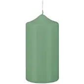 Kopschitz Kerzen 8 Stumpen Kerzen Spitzkopf Seemoos Seafoam 250 x Ø 60 mm